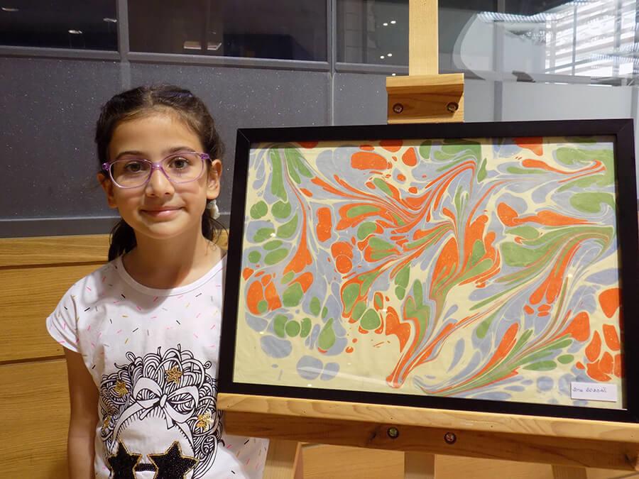 Etkinlikler - Leyla Sarıgül İlkokulu İşbirliğiyle Ebru Sanatı Galerisi